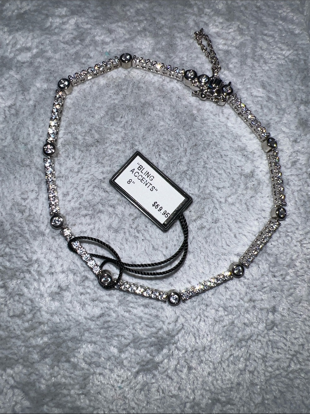 Silver Crystal Tennis Bracelet